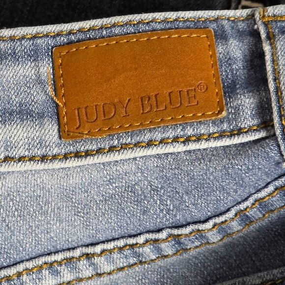 Judy Blue Skinny Fit Jeans 9/29 Distressed Frayed Hem - Picture 8 of 12